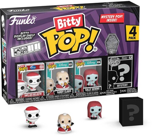 FUNKO BITTY POP!: The Nightmare Before Christmas- Santa Jack 4PK (Vinyl Figure)
