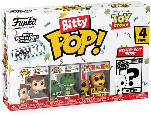 FUNKO BITTY POP!: Toy Story- Woody 4PK (Vinyl Figure)