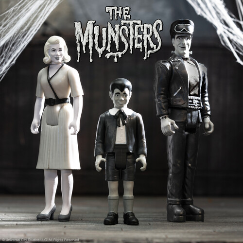 Super7 - The Munsters ReAction Wave 3 - Eddie Munster (Grayscale) (Collectible, Figure, Action Figure)