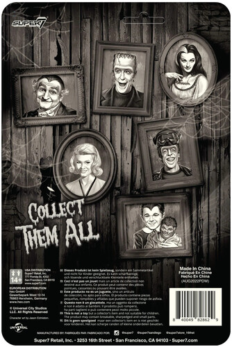 Super7 - The Munsters - ReAction Wave 3 - Marilyn Munster (Grayscale) (Collectible, Figure, Action Figure)