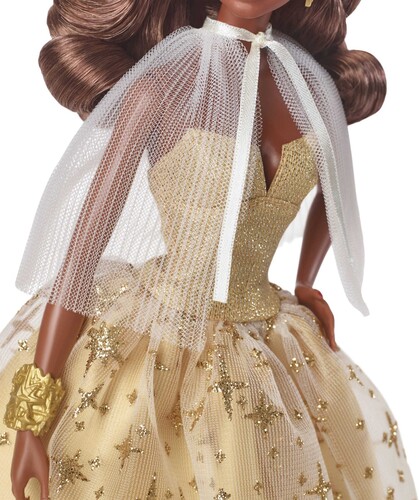 Mattel - 2023 Holiday Doll (Dark Brown Hair) (Large Item, Collectible, Limited Edition, Doll)
