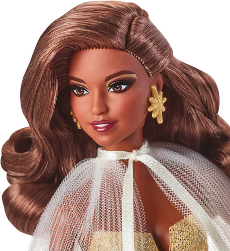 Mattel - 2023 Holiday Doll (Dark Brown Hair) (Large Item, Collectible, Limited Edition, Doll)