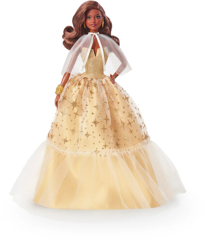 Mattel - 2023 Holiday Doll (Dark Brown Hair) (Large Item, Collectible, Limited Edition, Doll)