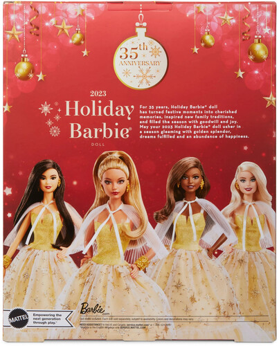 Mattel - 2023 Holiday Doll (Light Brown Hair) (Large Item, Collectible, Limited Edition, Doll)