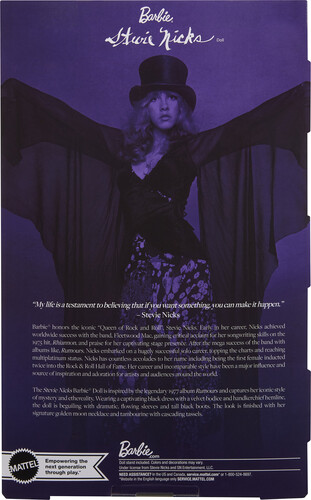 Mattel - Barbie Signature - Stevie Nicks Collector Doll (Ships in Own Container, Large Item, Collectible, Limited Edition, Doll)