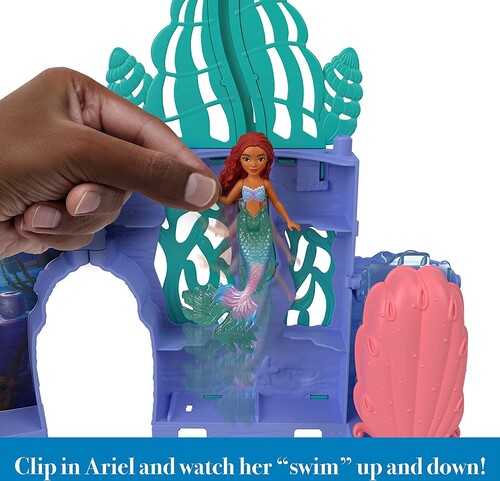 Mattel - Disney The Little Mermaid Storytime Stackers Ariel’s Grotto Playset (Large Item, Doll)