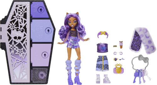 Mattel - Monster High Skulltimate secrets: Fearidescent Clawdeen Wolf (Large Item, Doll)