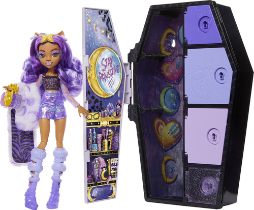 Mattel - Monster High Skulltimate secrets: Fearidescent Clawdeen Wolf (Large Item, Doll)