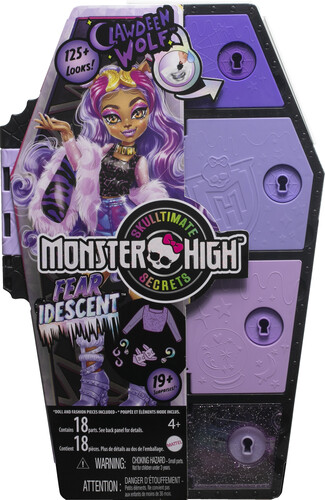 Mattel - Monster High Skulltimate secrets: Fearidescent Clawdeen Wolf (Large Item, Doll)