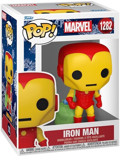 FUNKO POP! MARVEL: Holiday- Iron Man w/Bag (Vinyl Figure)