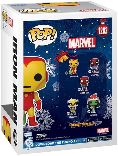 FUNKO POP! MARVEL: Holiday- Iron Man w/Bag (Vinyl Figure)