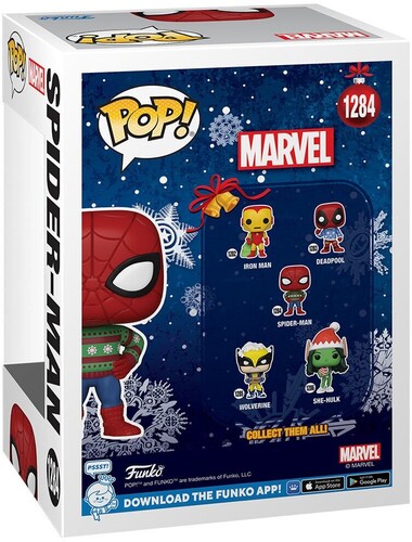 FUNKO POP! MARVEL: Holiday- Spider-Man(SWTR) (Vinyl Figure)