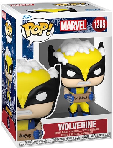 FUNKO POP! MARVEL: Holiday- Wolverine w/ Sign (Vinyl Figure)