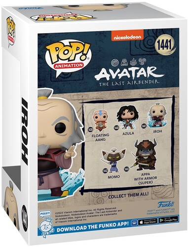 FUNKO POP! ANIMATION: Avatar: The Last Airbender - Iroh w/ Lightning (Vinyl Figure)
