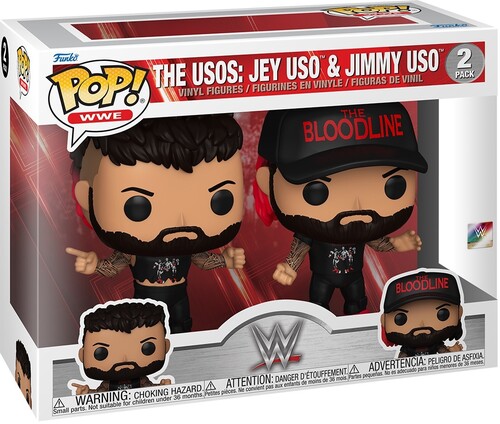 FUNKO POP! WWE: Uso Brothers 2PK (Vinyl Figure)
