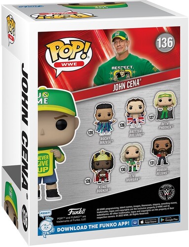 FUNKO POP! WWE: John Cena (Never Give Up) (Vinyl Figure)