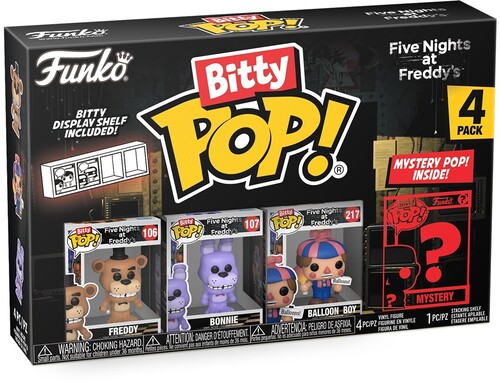 FUNKO BITTY POP!: Five Nights at Freddy's - Freddy 4PK (Vinyl Figure)