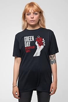 GREENDAY - AMERICAN IDIOT AMPLIFIED LARGE VINTAGE BLACK T SHIRT