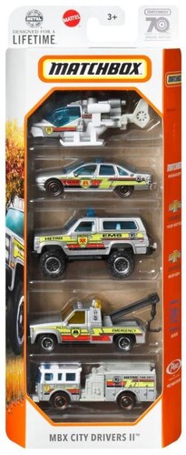 Mattel - Matchbox 70th Anniversary 5-Pack, styles in 5-pack will vary (Large Item, Toy Car)