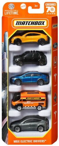 Mattel - Matchbox 70th Anniversary 5-Pack, styles in 5-pack will vary (Large Item, Toy Car)