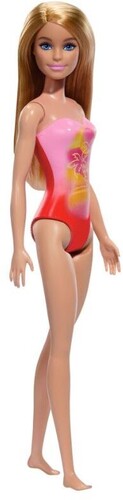 Mattel - Barbie Beach Doll with Pink Swimsuit (Large Item, Doll)