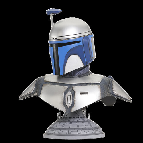 Diamond Select Toys Llc - Sw Legends 3D Attack Of The Clones Jango Fett 1/2 Scale Bust (Large Item, Statue, Collectible)