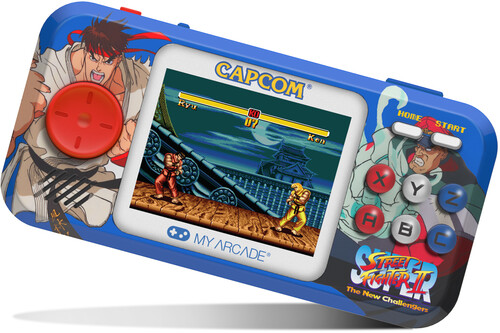 My Arcade DGUNL-4187 Super Street Fighter II Pocket Player Pro Handheld Portable Gaming System (2 GAMES IN 1)