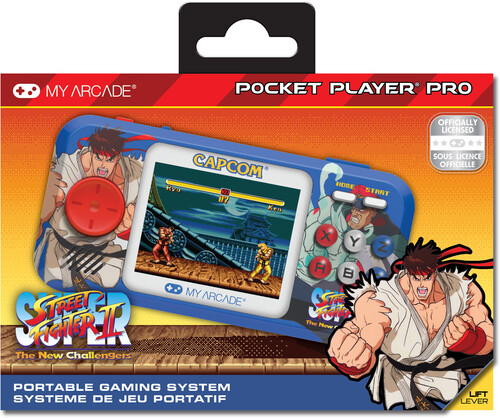 My Arcade DGUNL-4187 Super Street Fighter II Pocket Player Pro Handheld Portable Gaming System (2 GAMES IN 1)