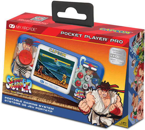 My Arcade DGUNL-4187 Super Street Fighter II Pocket Player Pro Handheld Portable Gaming System (2 GAMES IN 1)