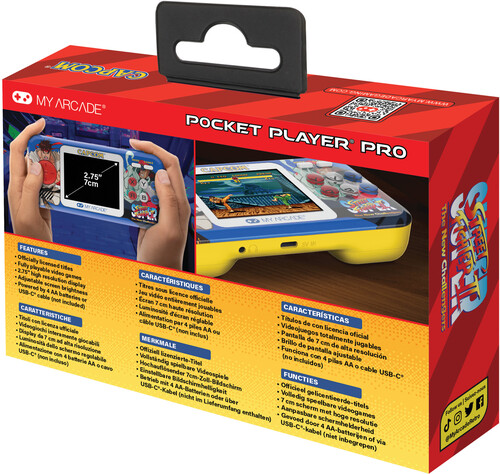 My Arcade DGUNL-4187 Super Street Fighter II Pocket Player Pro Handheld Portable Gaming System (2 GAMES IN 1)