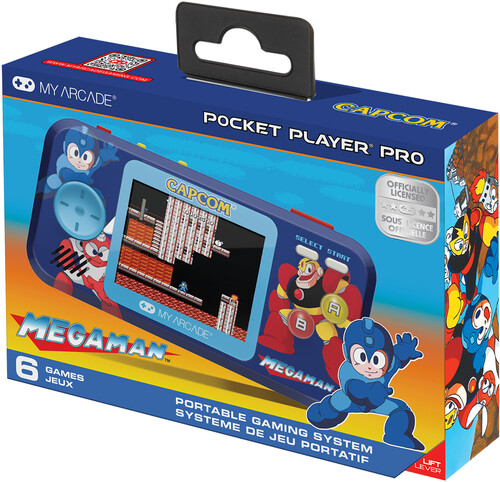 My Arcade DGUNL-4191 Mega Man Pocket Player Pro Handheld Portable Gaming System (6 GAMES IN 1)
