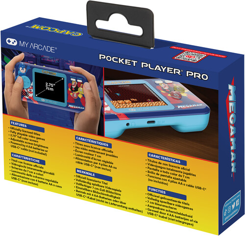 My Arcade DGUNL-4191 Mega Man Pocket Player Pro Handheld Portable Gaming System (6 GAMES IN 1)