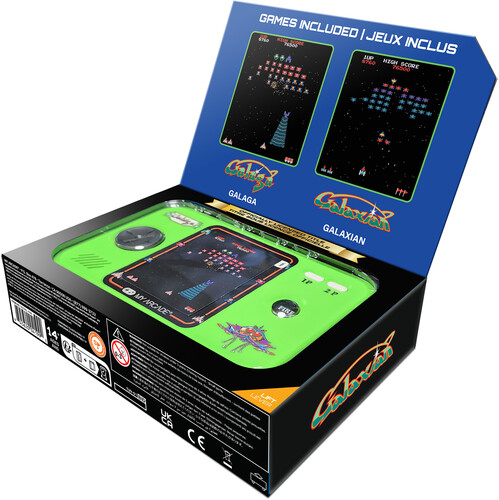 My Arcade DGUNL-4199 Galaga/Galaxian Pocket Player Pro Handheld Portable Gaming System (2 GAMES IN 1)