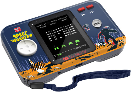My Arcade DGUNL-7006 Space Invaders Pocket Player Pro Handheld Portable Gaming System