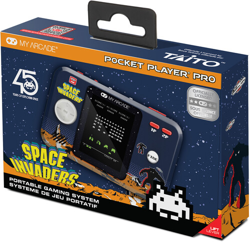 My Arcade DGUNL-7006 Space Invaders Pocket Player Pro Handheld Portable Gaming System