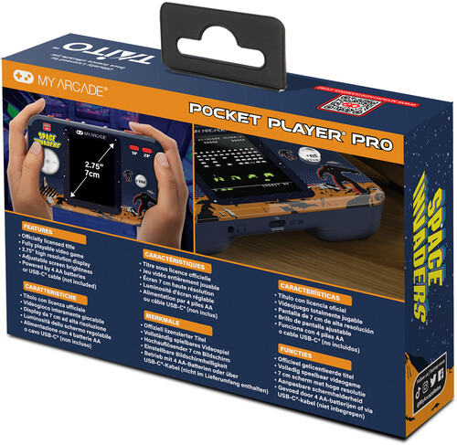 My Arcade DGUNL-7006 Space Invaders Pocket Player Pro Handheld Portable Gaming System