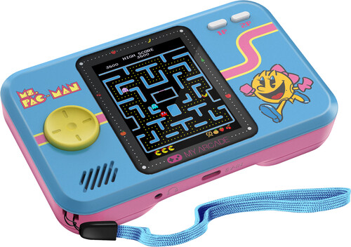 My Arcade DGUNL-7010 MS. PAC-MAN Pocket Player Pro Handheld Portable Gaming System