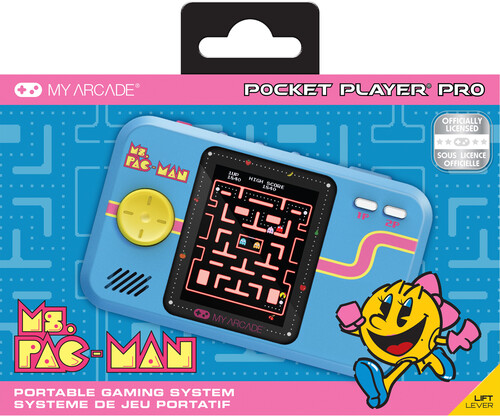 My Arcade DGUNL-7010 MS. PAC-MAN Pocket Player Pro Handheld Portable Gaming System