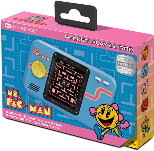 My Arcade DGUNL-7010 MS. PAC-MAN Pocket Player Pro Handheld Portable Gaming System