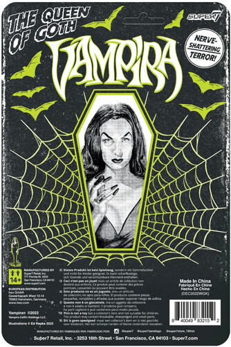 Super7 - Vampira ReAction - Vampira (Collectible, Figure, Action Figure)