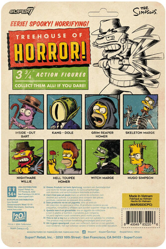 Super7 - The Simpsons - ReAction Wv4 - Hell Toupee Homer (Treehouse Of Horror V2) (Collectible, Figure, Action Figure)