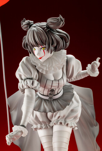 Kotobukiya - It (2017) - Pennywise Bishoujo Statue (Monochrome Version)