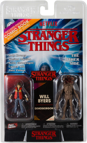 McFarlane - Stranger Things - Page Punchers 2pk - Will Byers and Demogorgon 3in Action Figures with Comic (Large Item, Action Figure)