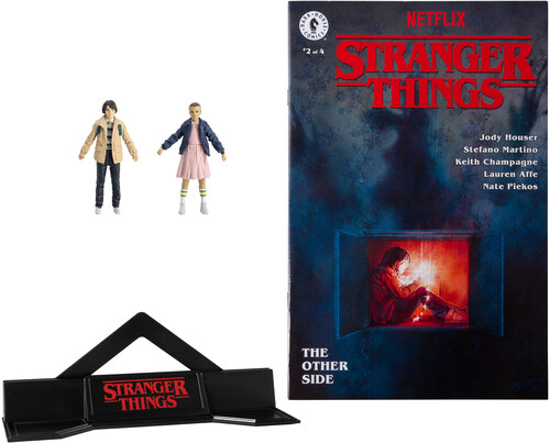 McFarlane - Stranger Things - Page Punchers 2pk Eleven and Mike Wheeler 3in Action Figures with Comic (Large Item, Action Figure)