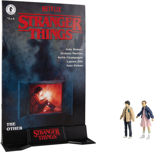 McFarlane - Stranger Things - Page Punchers 2pk Eleven and Mike Wheeler 3in Action Figures with Comic (Large Item, Action Figure)