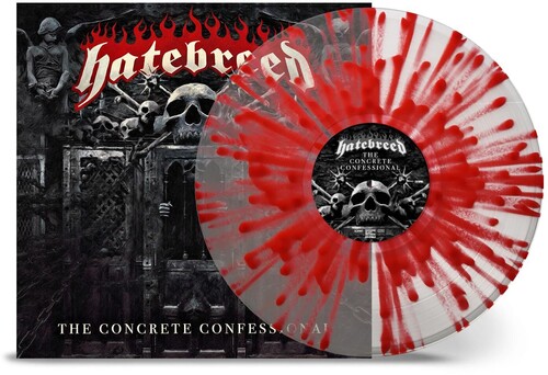 Hatebreed - The Concrete Confessional - Clear Red Splatter (Colored Vinyl, Clear Vinyl, Red, Splatter)