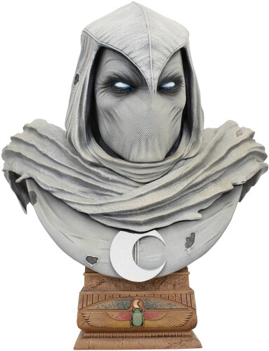 Diamond Select - Marvel Legends In 3D Comic Moon Knight 1/2 Scale Bust (Large Item, Statue, Collectible)