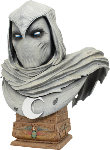 Diamond Select - Marvel Legends In 3D Comic Moon Knight 1/2 Scale Bust (Large Item, Statue, Collectible)
