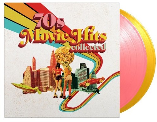 Various Artists - 70's Movie Hits Collected / Various - Limited 180-Gram Pink & Yellow Colored Vinyl [Import] (Limited Edition, 180 Gram Vinyl, Colored Vinyl, Pink, Yellow)