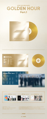 ATEEZ - GOLDEN HOUR : Part.1 - Barnes & Noble Exclusive (Colored Vinyl, Poster, Photos / Photo Cards)